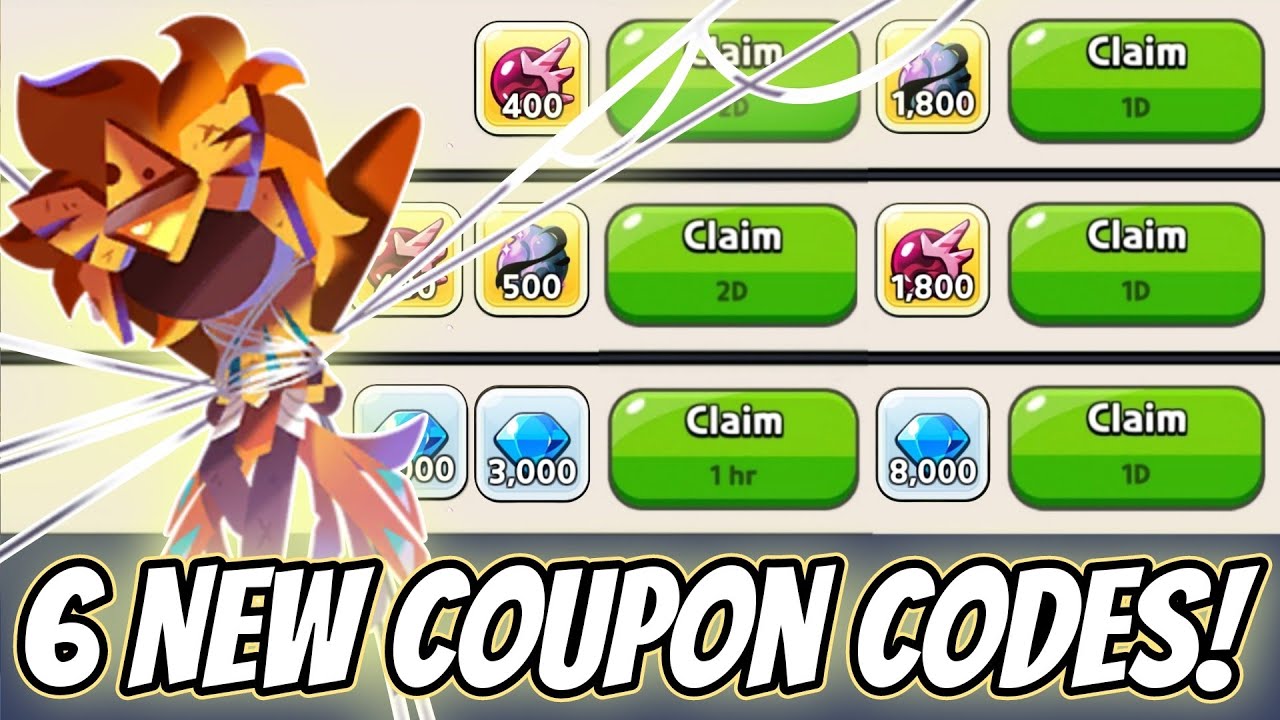 6 NEW COUPON CODES?! ⚠️ Claim Limited REWARDS in Cookie Run Kingdom ...