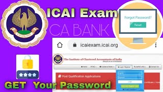 ICAI Exam get your Password ICAI FORGOT PASSWORD | check spam also for mail | #forgotpasswordicai
