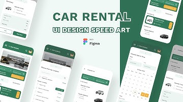 Car Rental App UI Design & Prototyping with Figma - Speed Art Design