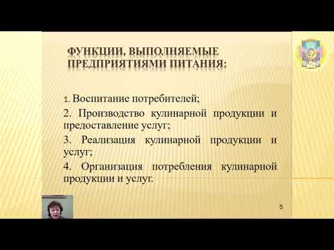 Основы организации предприятий ресторанного хозяйства