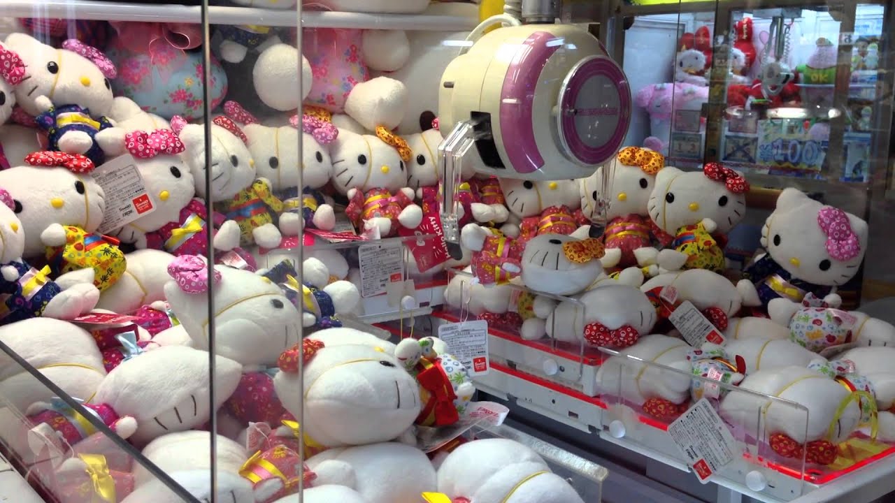 UFO Catcher - MegaWeb : Hello Kitty win! (2) - YouTube