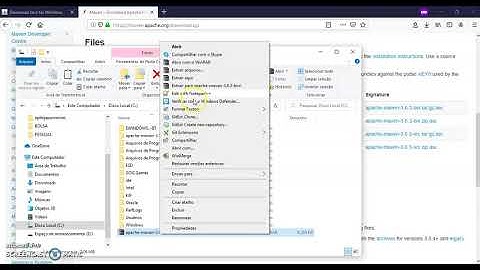 Configurar Java e maven variáveis de ambiente