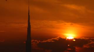 Burj Khalifa at sunset