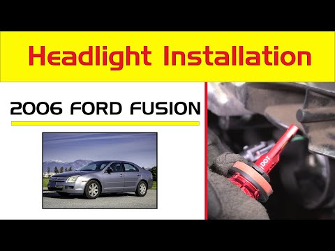 Ford Fusion Headlight Bulb Replacement - Low Beam LED Install & Change