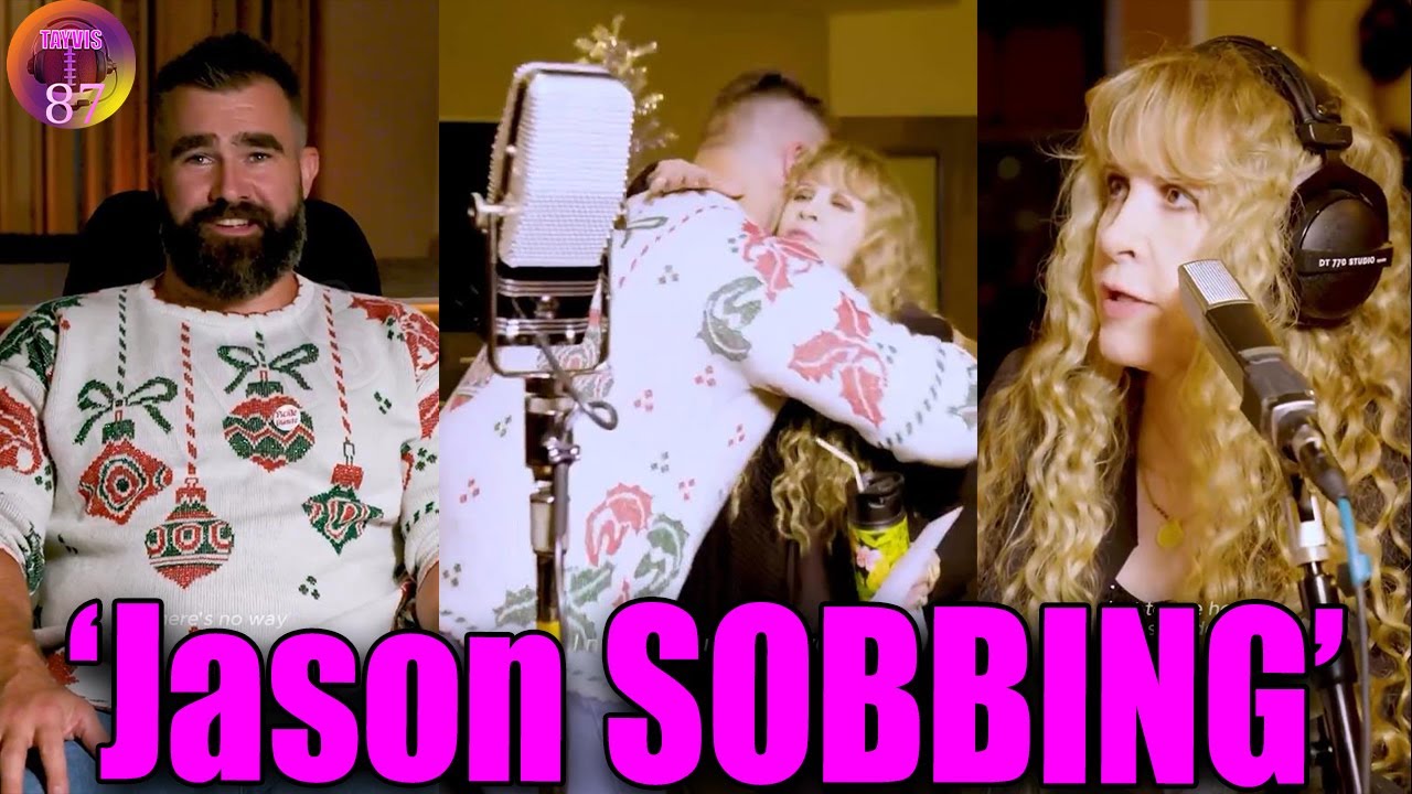 Jason Kelce gets emotional during recording with Stevie Nicks for Christmas album Jason Kelce gets emotional during recording with Stevie Nicks for Christmas album