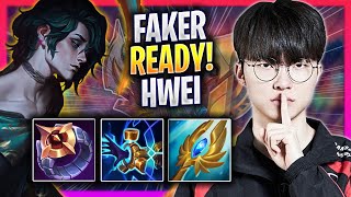 FAKER IS READY TO PLAY HWEI! - T1 Faker Plays Hwei MID vs Azir! | Season 2024