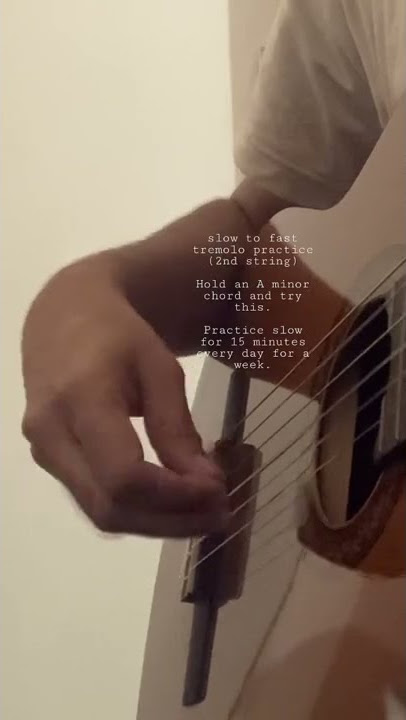 Tremolo Practice (2nd string) #guitar #classicalguitar #fingerstyle