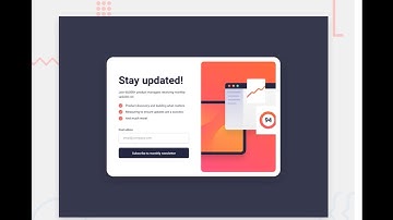 Frontend Mentor | Newsletter sign-up form with success message Challenge