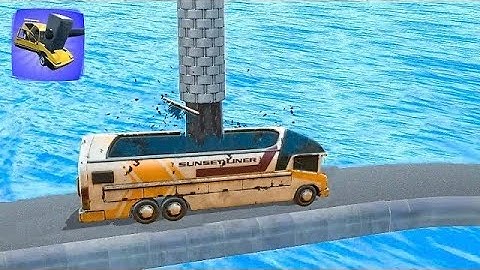 Crash Master 3d - All Crash Levels Gameplay (Android-iOS) Part #59 Bus Levels