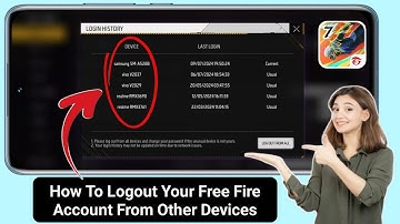 How To Logout Free Fire Account From Other Devices | Free Fire Logout From All Device