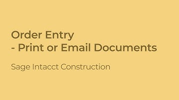 Mastering Document Printing and Emailing for Efficient Order Entry