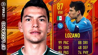 ¡LA CARTA MÁS RÁPIDA DEL JUEGO Y SE NOTA! 87 LOZANO FIFA 21 PLAYER REVIEW HEADLINER DESTACADOS