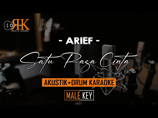 Satu Rasa Cinta - Arief | AkustikDrum Karaoke (Nada Pria) class=