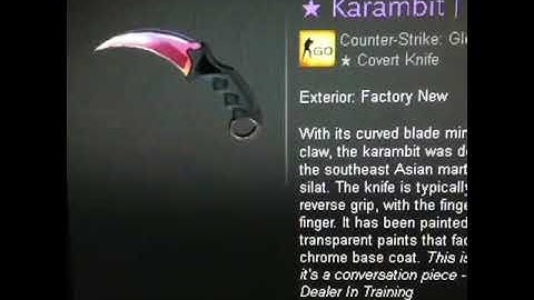 CSGO - DUPLICATE KARAMBIT FADE