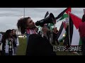 Pro-Palestine demonstrators protest Nike and Ralph Lauren for "profiting off genocide" in Tampa, FL