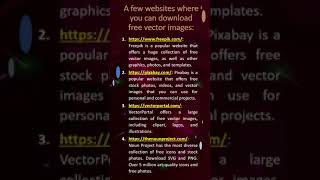 A few websites where you can download free vector images | Download Free Vector Graphics