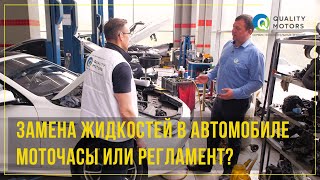 ЗАМЕНА ЖИДКОСТЕЙ В АВТОМОБИЛЕ МОТОЧАСЫ ИЛИ РЕГЛАМЕНТ?