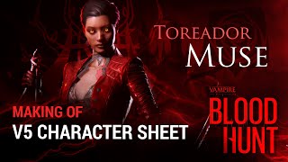 VTM: Bloodhunt Character Sheets with Outstar - Muse Toreador