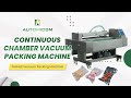 Continuous vacuum packing machine vpm1000