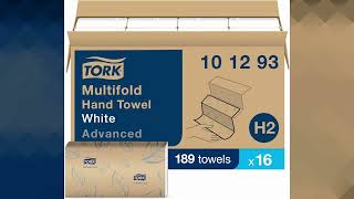 Tork Xpress Soft Multifold Hand Towel White with Grey Leaf Print, Absorbent, 189 Towels Per Pack, 16 screenshot 4
