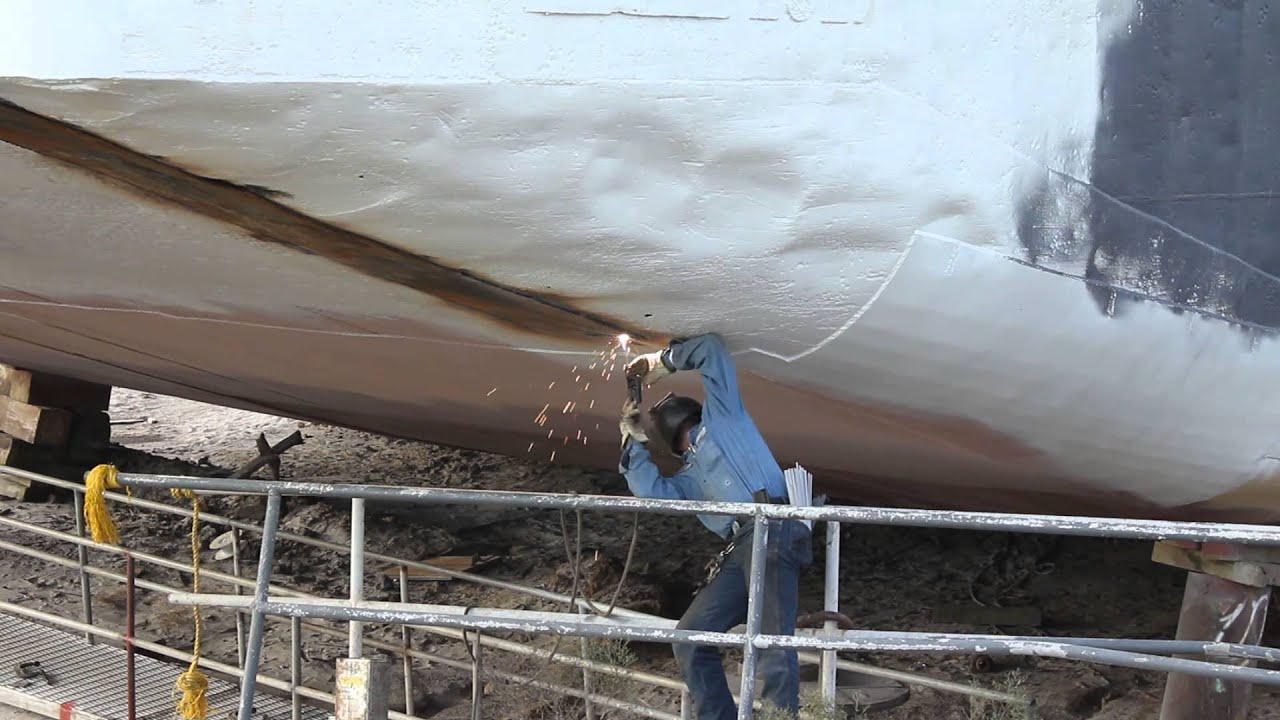 Free Stock Footage - Welding a Ship Hull - YouTube