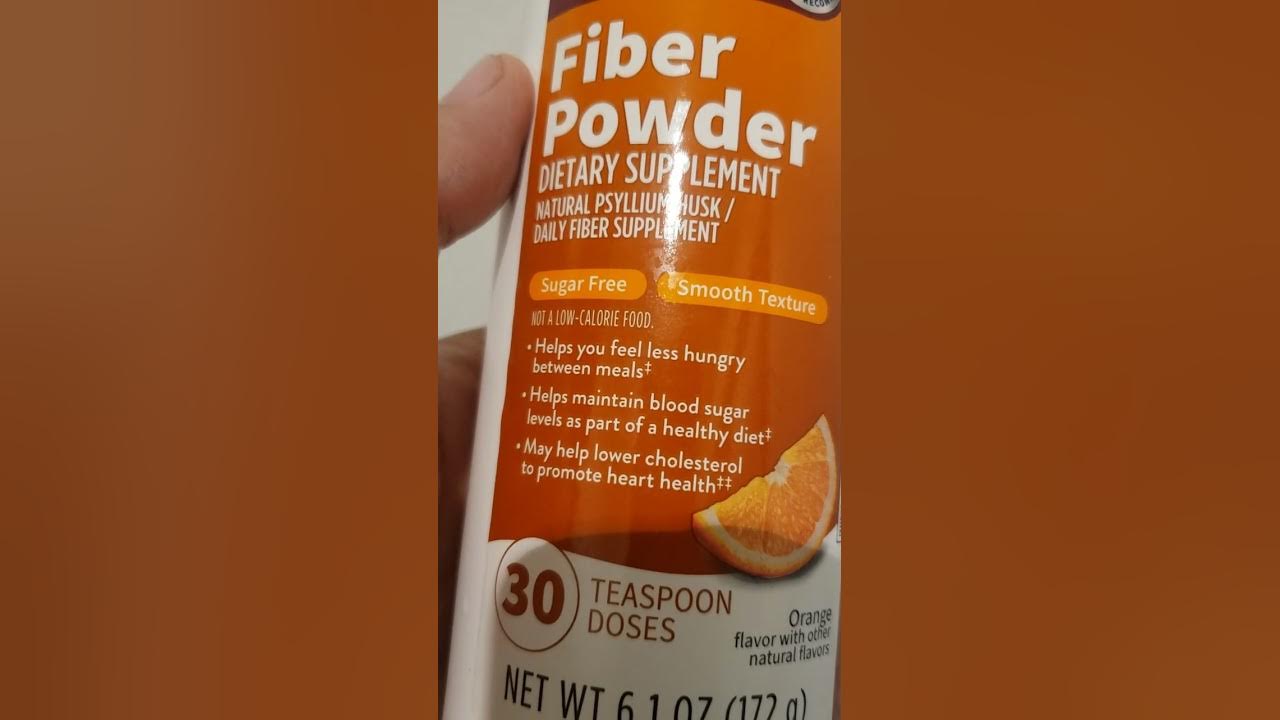 Walgreens Fiber Powder Orange Flavor! YouTube