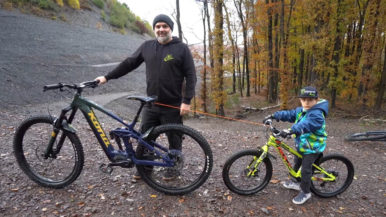 Fahrrad Zugsystem für die Kinder