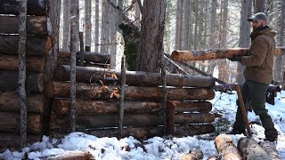 PRIMITIVE TECHNOLOGY: 4 Shelter buildings from start to finish,learn to build a wooden shelter