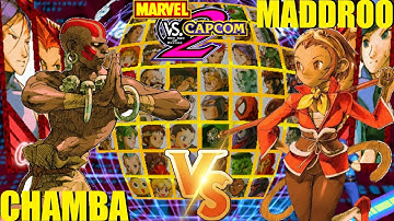MvC2 Mvci Umvc3 CHAMBA vs MADDROO fightcade pt 6