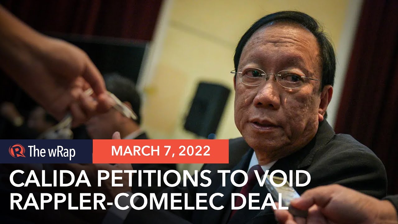 Calida to SC: Void Rappler-Comelec fact-check deal for violating free ...