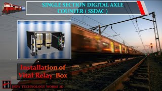 SSDAC/ Single Section Digital Axle Counter : Installation of Vital Relay Box
