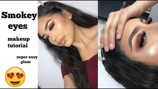 Easy Smokey Eye Makeup Tutorial ( Go-To Dramatic Glam)