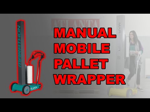 Manual mobile pallet wrapper