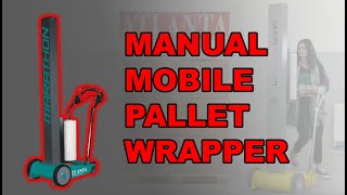 Manual mobile pallet wrapper