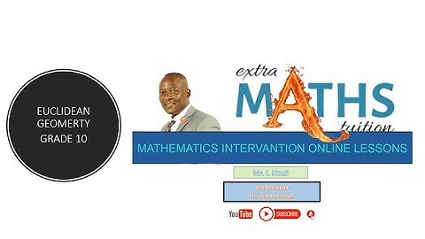 Grade 10 Euclidean Geometry Pt 1