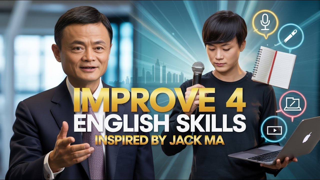 Jack Ma's English Secret: Master Fluency & Global Communication (4 Skills Strategy)