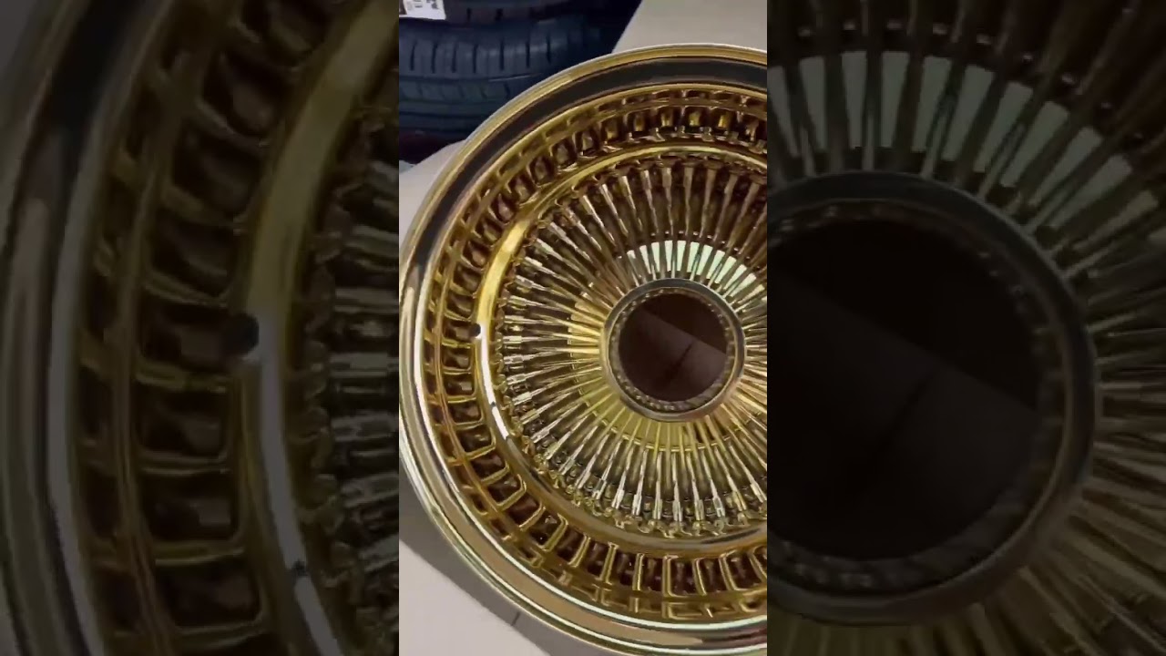 13x7 Titanium Gold Player Wire Wheels for sale 