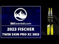 2023 fischer twin skin pro xc skis with skiessentialscom