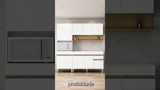 Armário de Cozinha 3 Peças Balcão 150cm sem Tampo Lina13 Z06 Supremo/Freijó