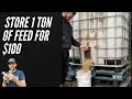 How to store 1 ton of feed for $100