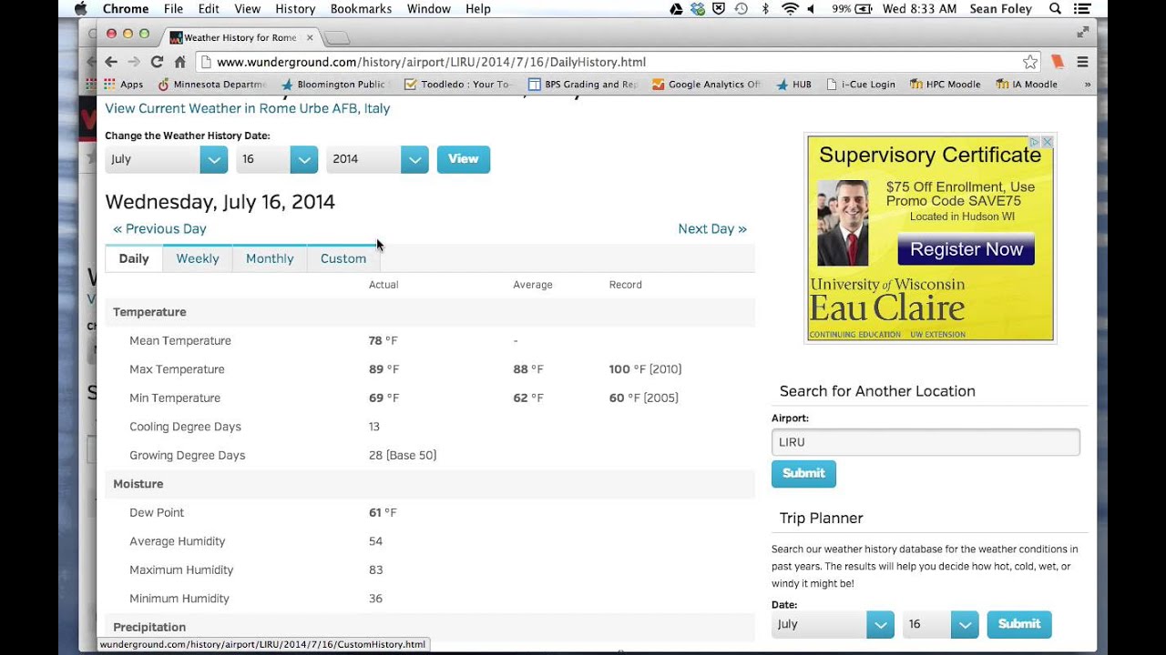 Weather Underground Instructions - YouTube