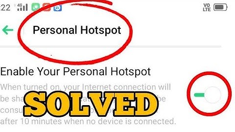 Fix Hotspot Not Working Problem in OPPO a5s, a7, a5, a71, a3s, a37, a83 (Any OPPO Phone)
