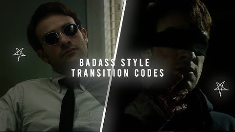 Badass style transitions on videostar || QR CODES