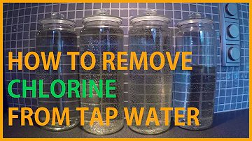 HOW TO REMOVE CHLORINE FROM TAP WATER