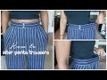 How to alter a pair of pants/trousers DIY | Birabelle