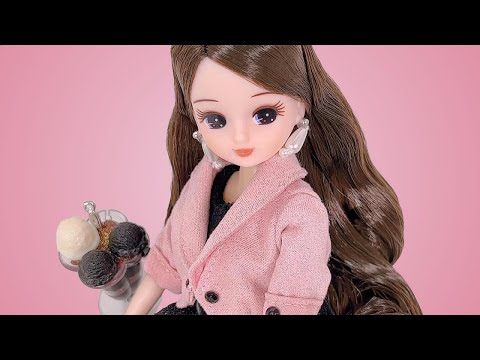 リカちゃん　カスタムドール　ESC 新品　ショコラちゃん スタイリッシュドールコレクション LiccA ブラックショコラドレス
