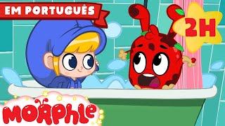 Morphle toma um banho | 2 HORAS de Morphle em Português | Desenhos Animados para Crianças