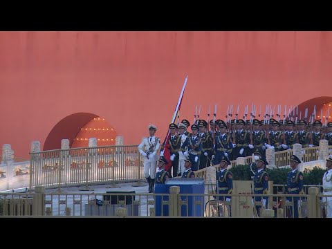 New China TV GLOBALink | Flag-raising ceremony at Tian'anmen Square in Beijing on China's National Day