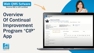 Web QMS Software: Overview of Continual Improvement Program "CIP" App