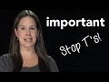 How to pronounce important  american english